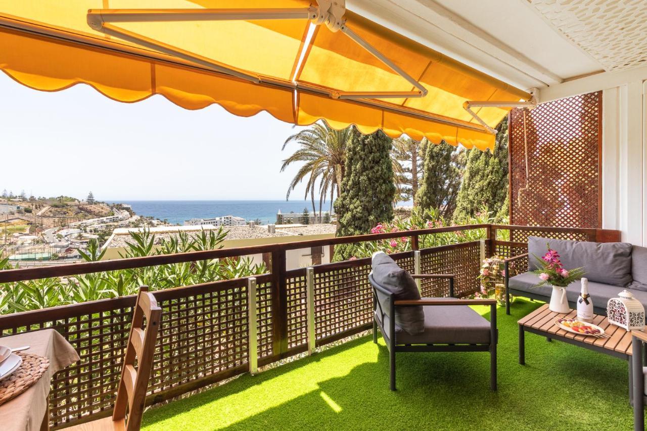 Increible Terraza Con Vistas Al Mar En San Agustin Appartement Buitenkant foto
