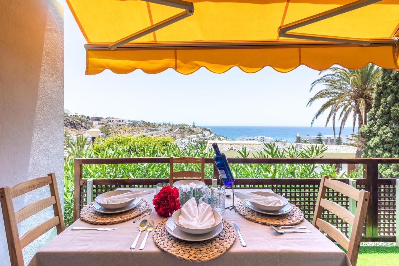 Increible Terraza Con Vistas Al Mar En San Agustin Appartement Buitenkant foto